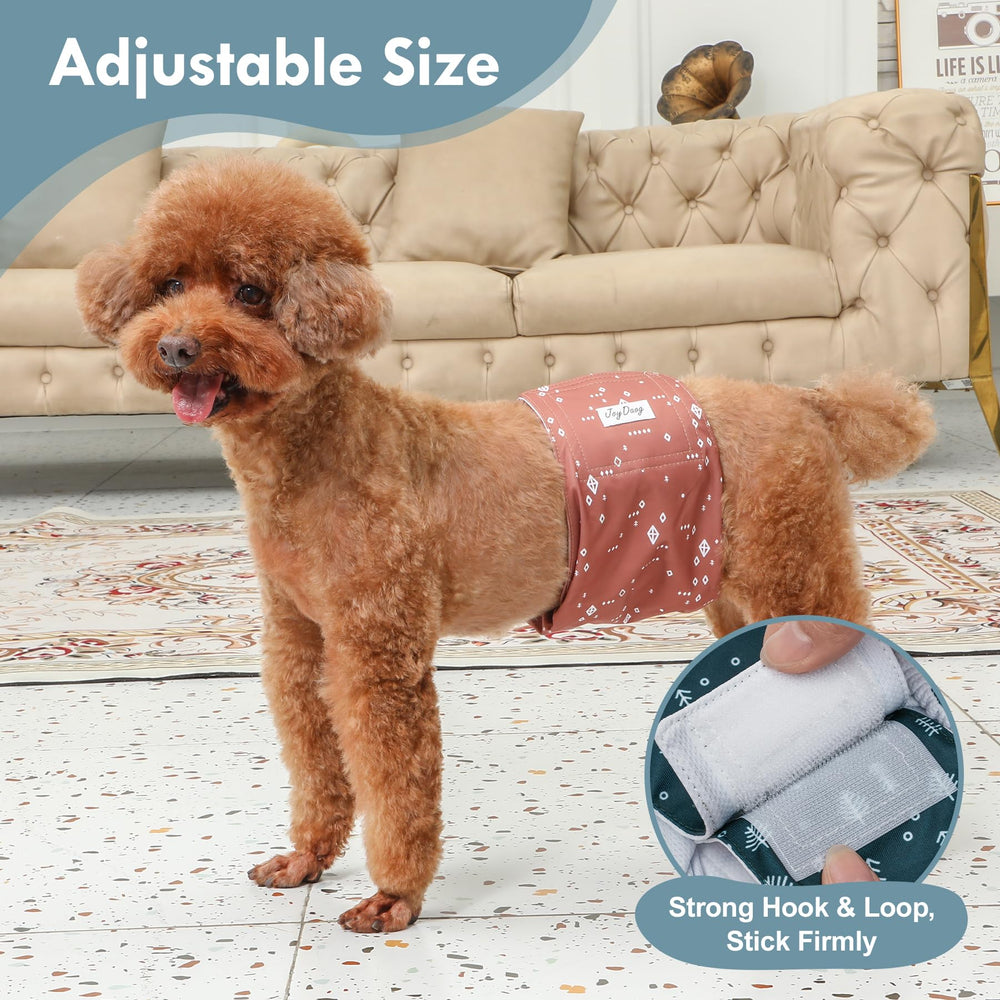 JoyDaog couches-ventre-chien-male: motifs nature élégants.