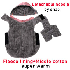 JoyDaog doublure polaire, manteau chien hiver, chaleur douce et durable.