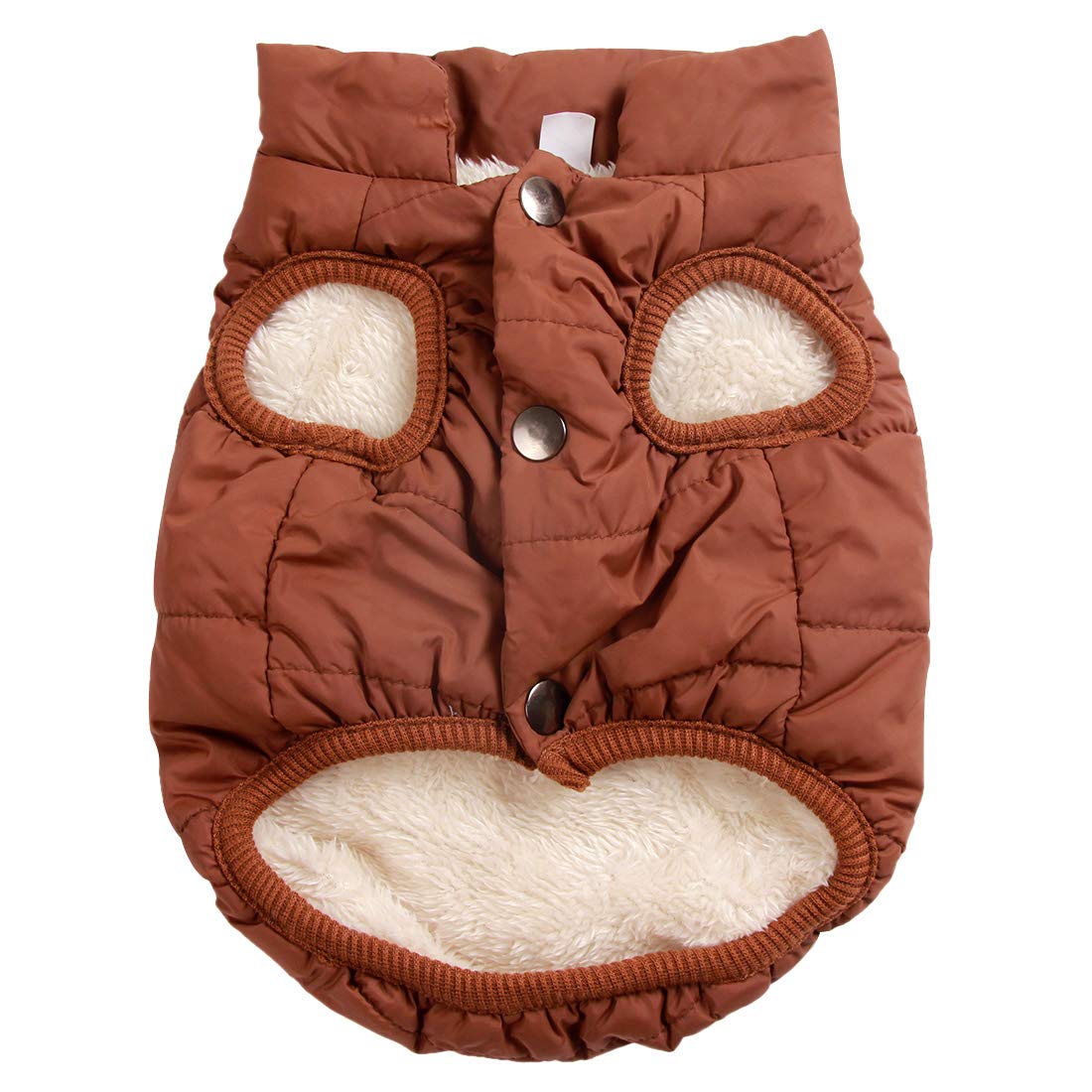 JoyDaog manteau chien hiver XXL brun, vue avant, chaleur et confort.