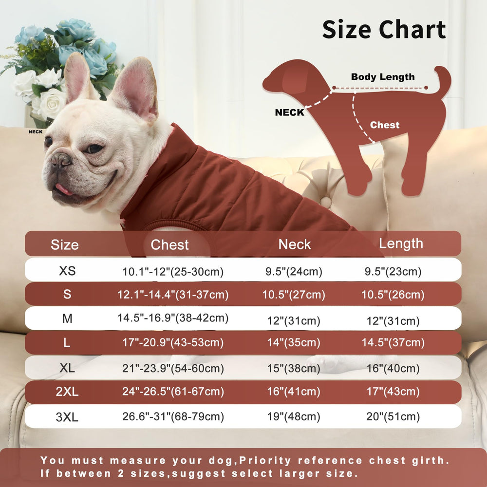 JoyDaog manteau chien hiver XXL brun, vue profil, rétention de chaleur.