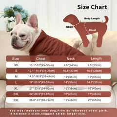 JoyDaog manteau chien hiver XXL brun, vue profil, rétention de chaleur.