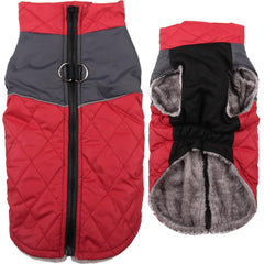 JoyDaog manteau chien moyen, vue avant, chaleur confortable pour l'hiver.