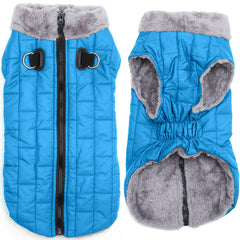 JoyDaog manteau-chien-polaire-d-ring-integré-avant, fixation facile de la laisse.