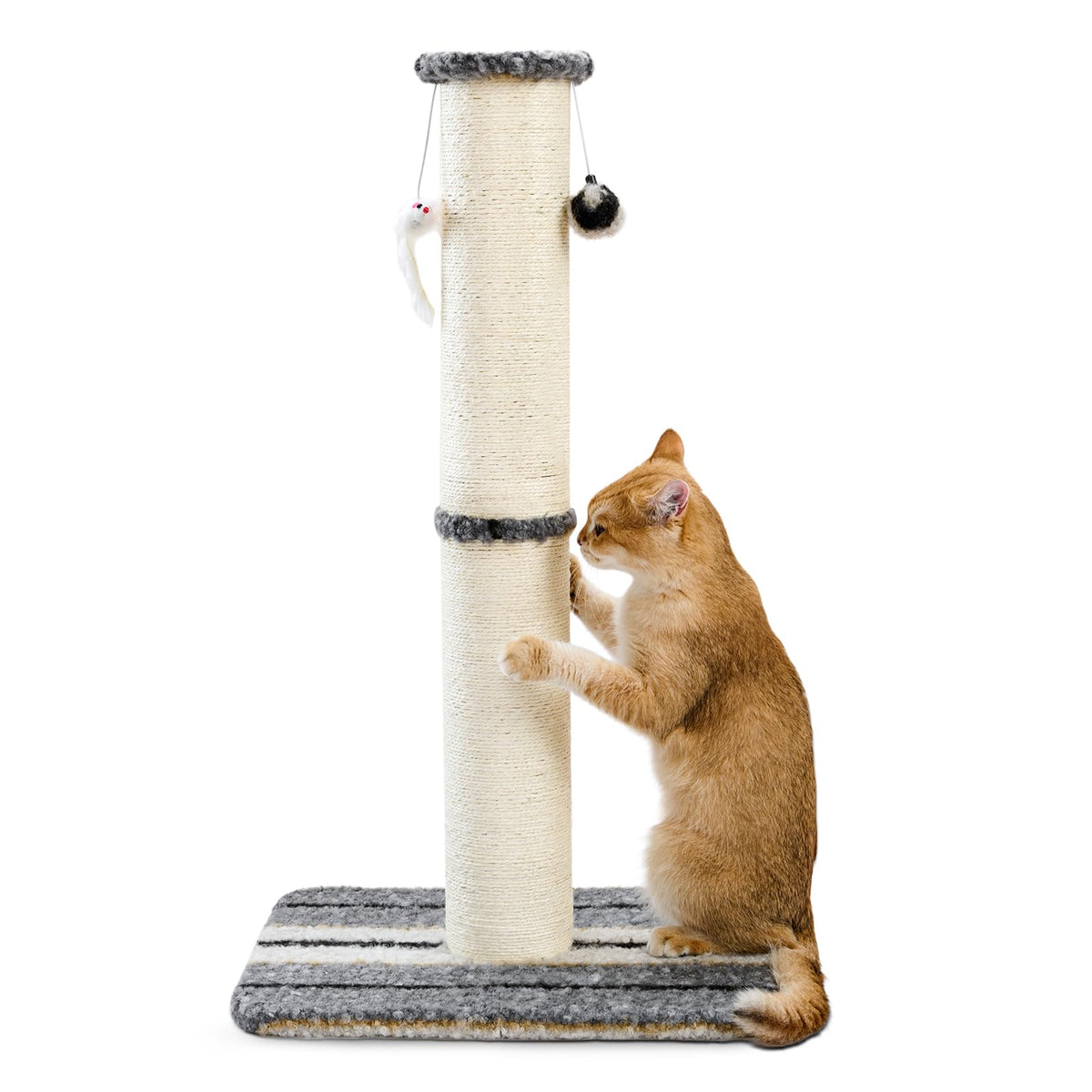 Joydeco poste griffage 38 pouces en sisal, surface large pour griffage quotidien