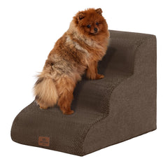 Joydeco marches-lit-3-etapes : accès confortable au lit pour petit chien ou chat.
