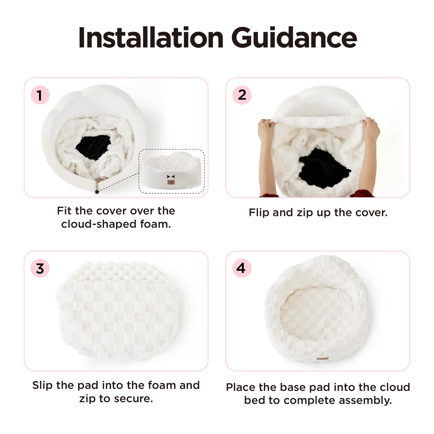 Dimensions 22x20 pouces Joydeco, espace cosy pour petit animal.