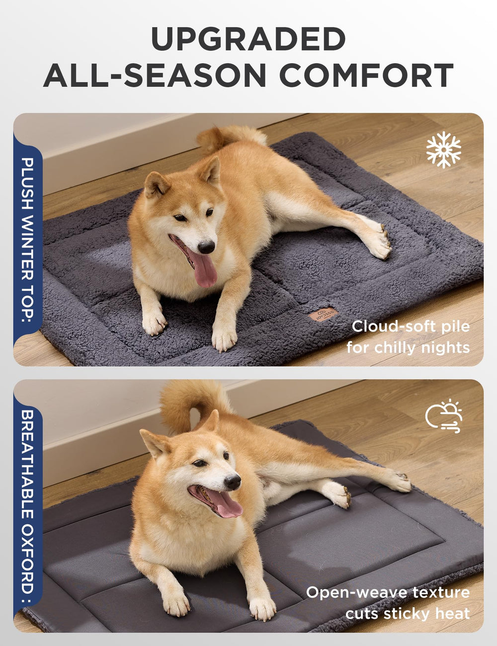 Joydeco tapis chien confort densite haute offre soutien durable.