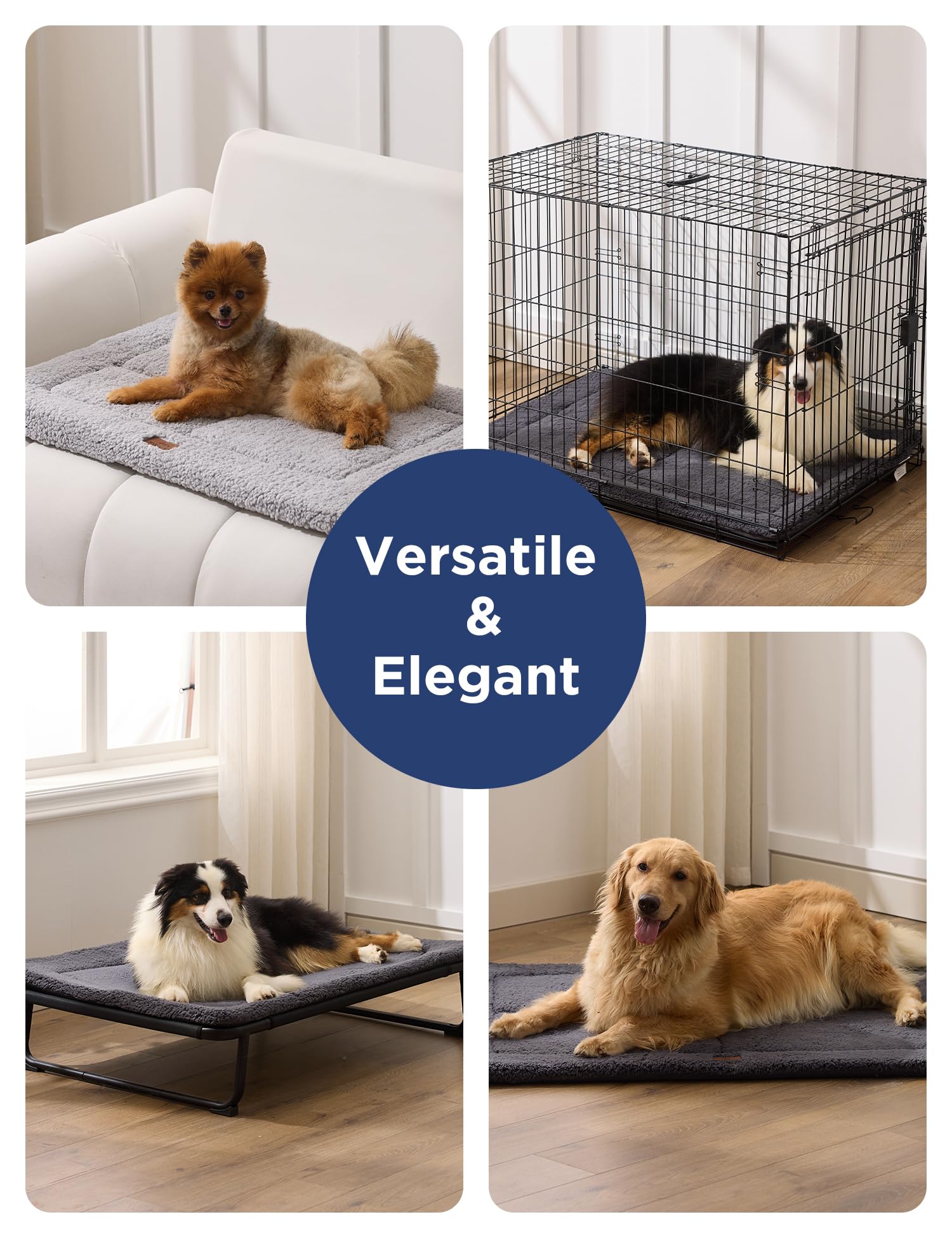 Joydeco tapis chien taille XXL 48x30, adapté aux grands chiens.