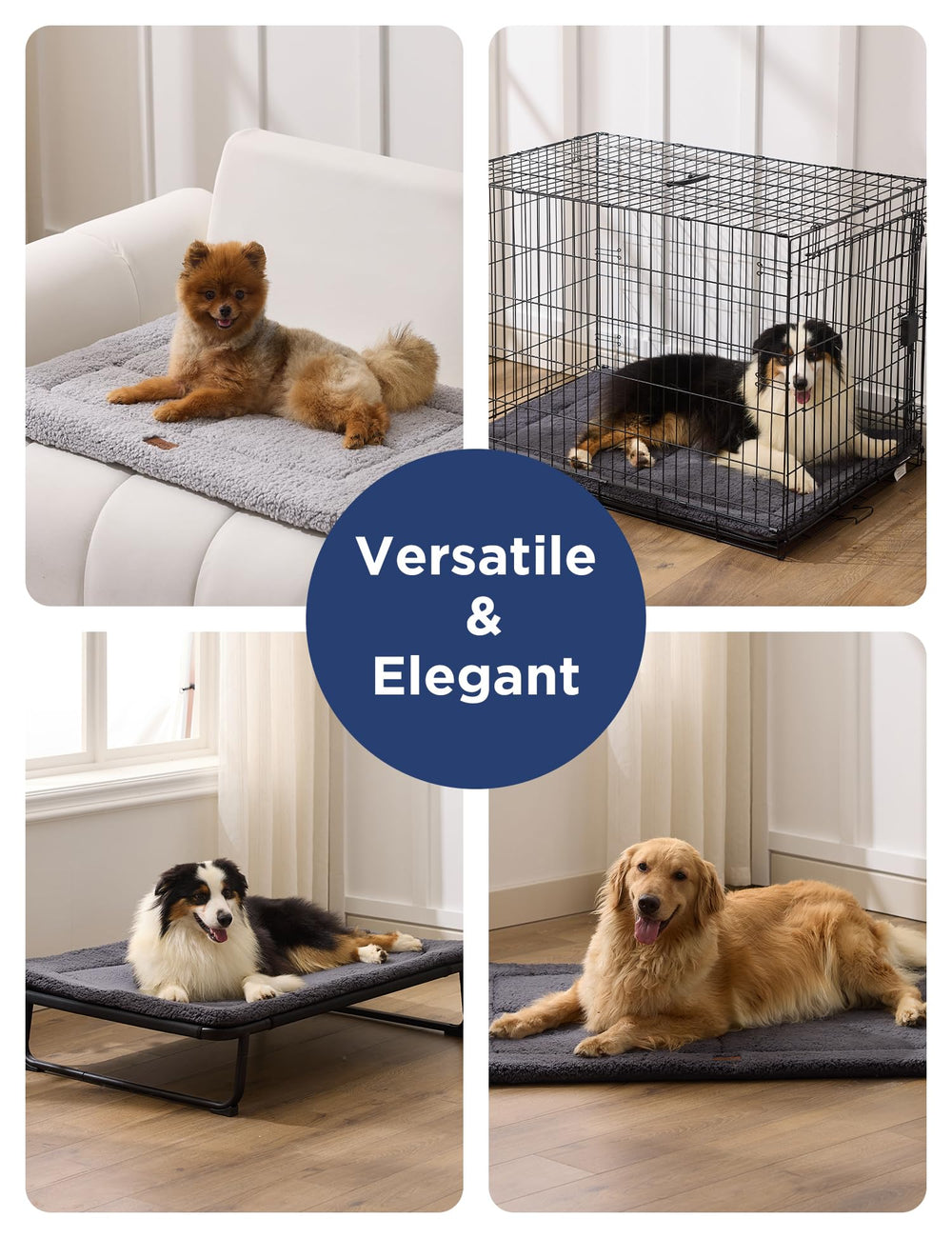 Joydeco tapis chien taille XXL 48x30, adapté aux grands chiens.