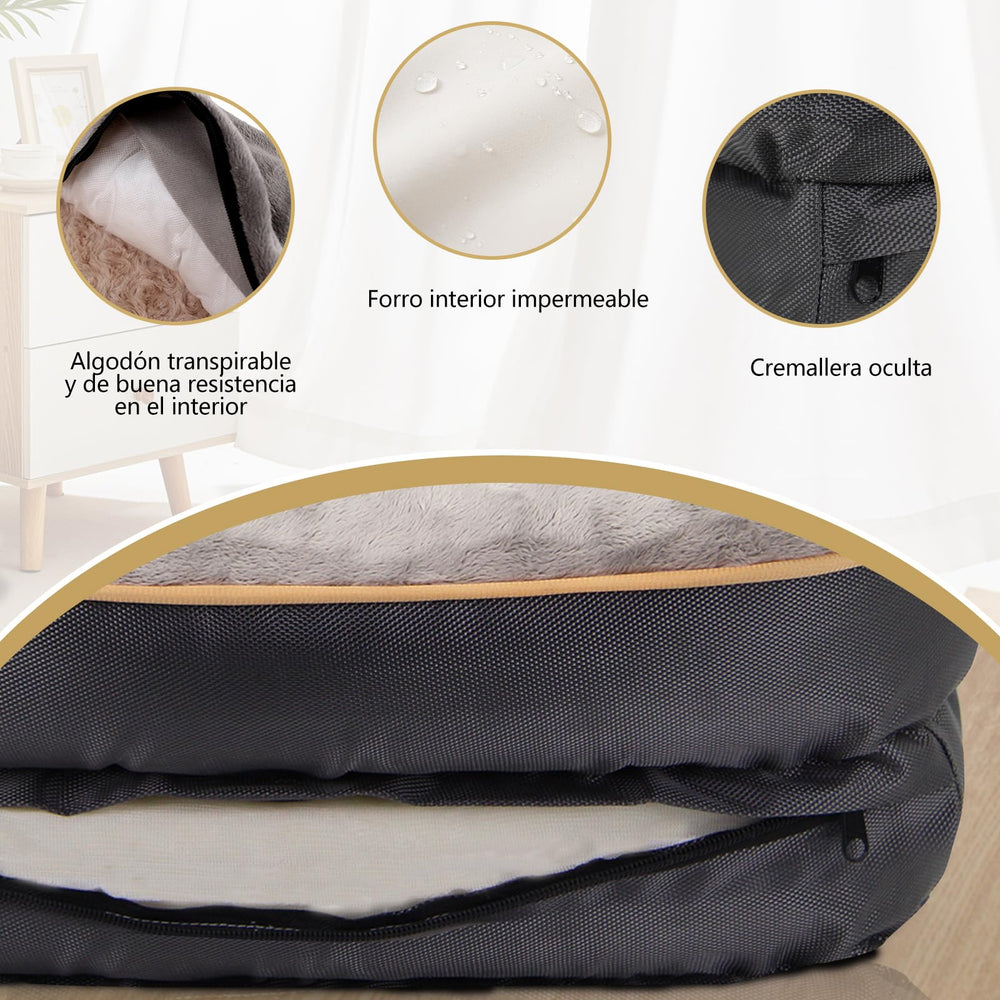 Bordures rembourrées douces entourant le lit pour le cou.