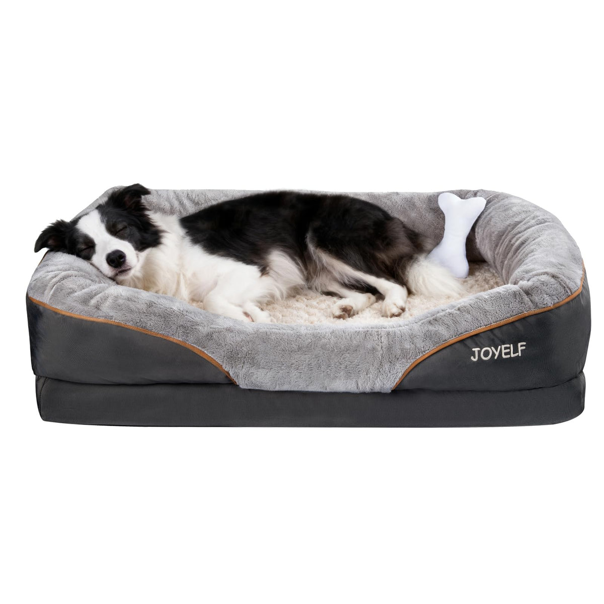 JOYELF grand lit mousse mémoire - base qui épouse le corps pour un repos confortable.