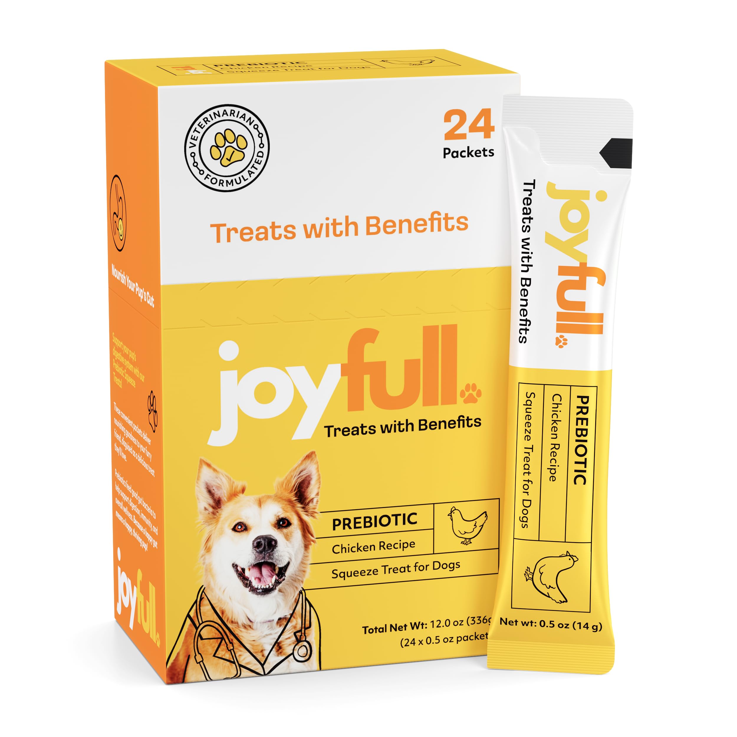 JoyFull poulet emballage: emballage clair pour démarrer la dégustation.