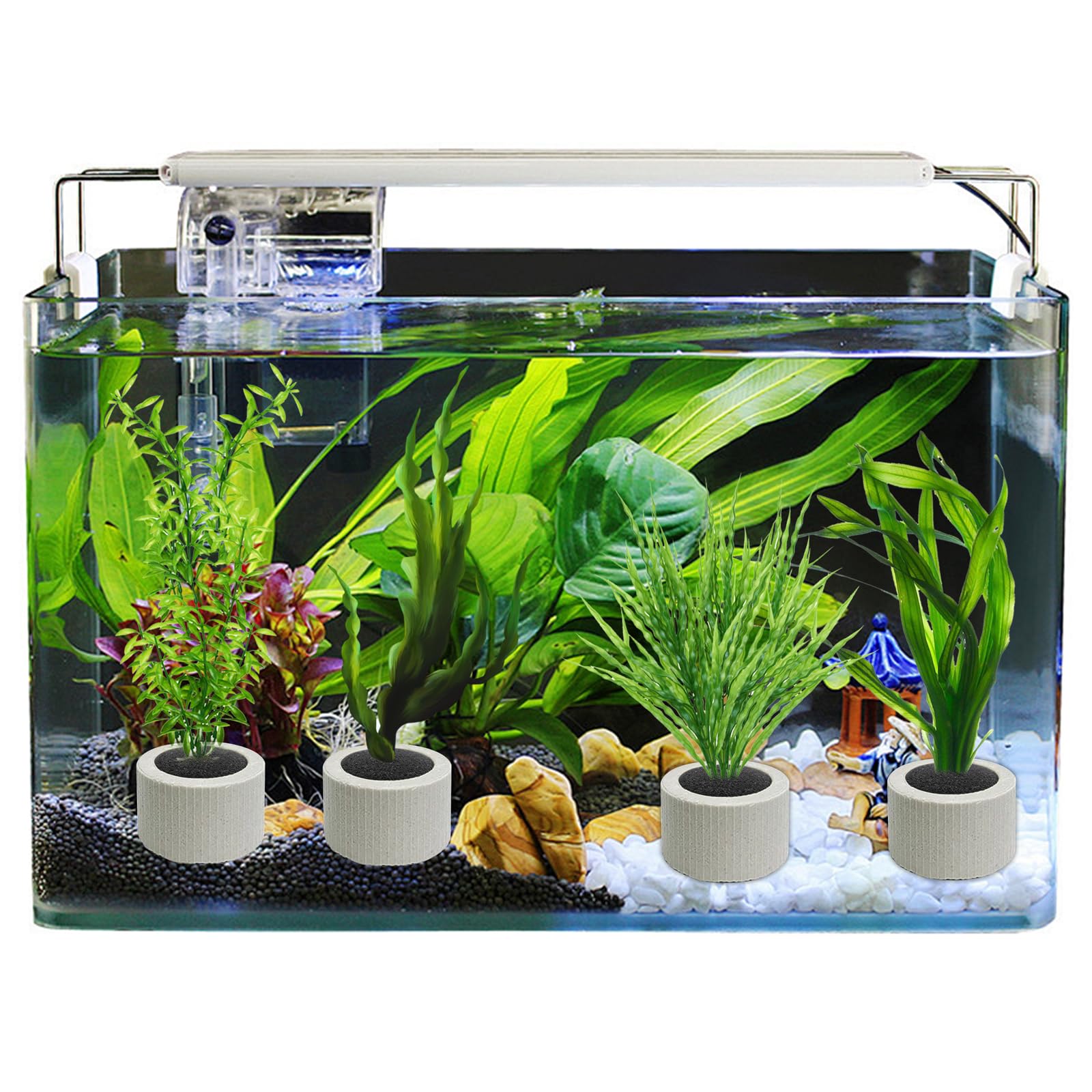 JoyHuaTrade poids-plante-aquarium-ceramique installation simple et fiable