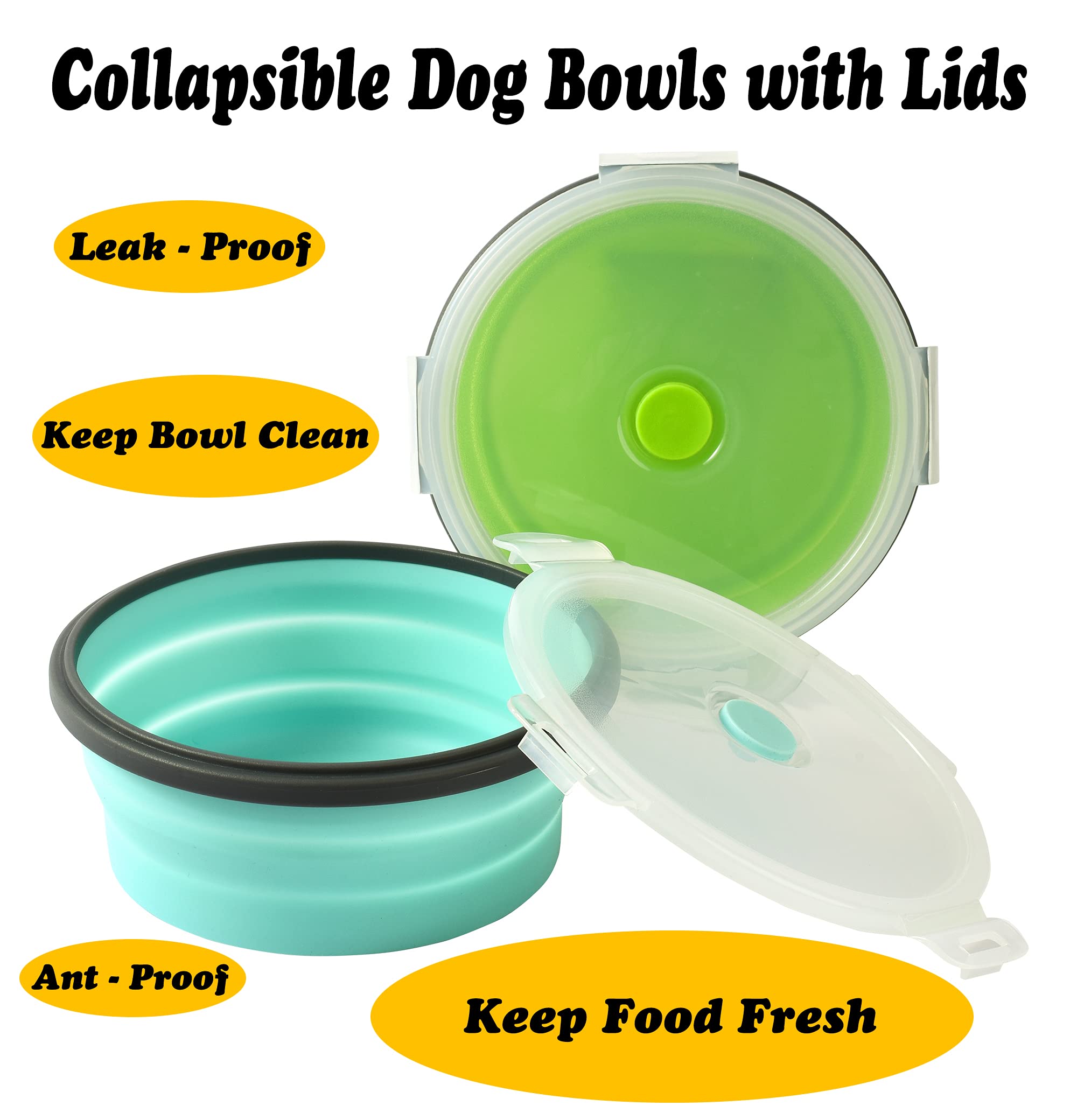 Ensemble Joyinjojo de bols pour chien, durable et léger