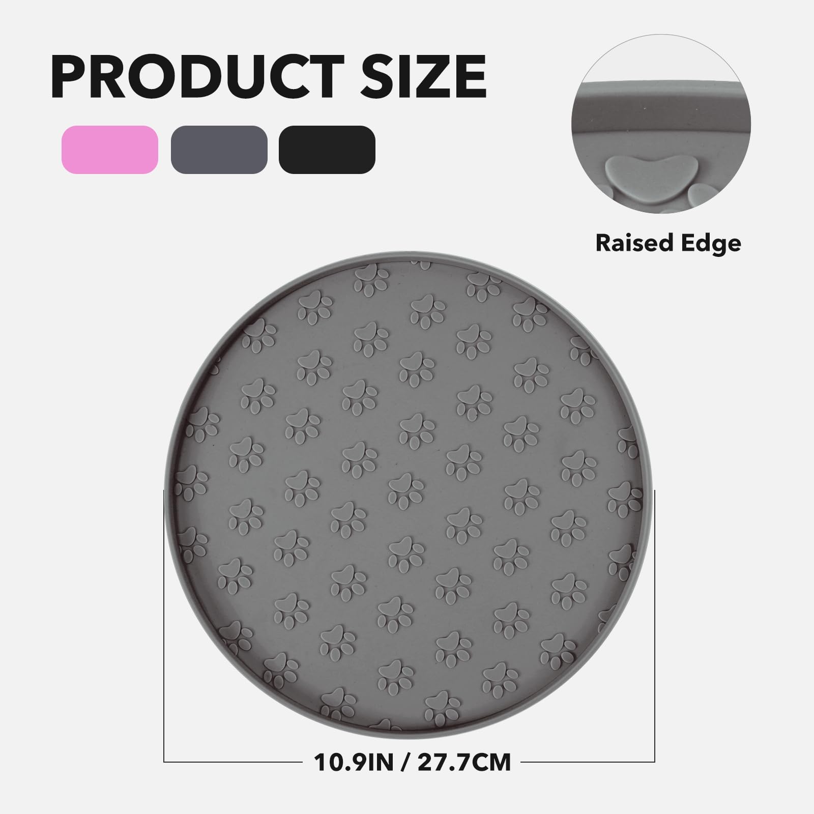 Joyinjojo tapis alimentaire facile à nettoyer, lavable au lave-vaisselle.