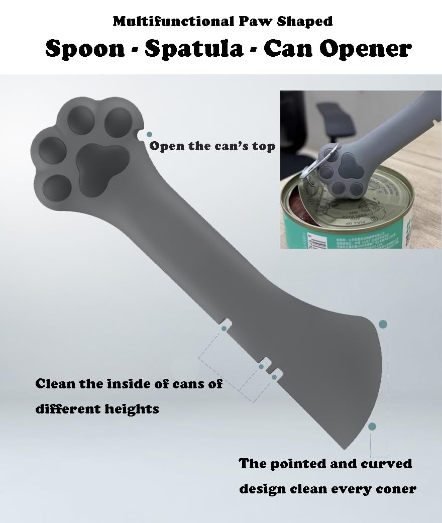 Joyinjojo spatule silicone gris : spatule souple idéale pour mélanger et servir.