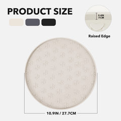Tapis silicone Joyinjojo anti-glisse avec empreintes, maintien de la gamelle en place.