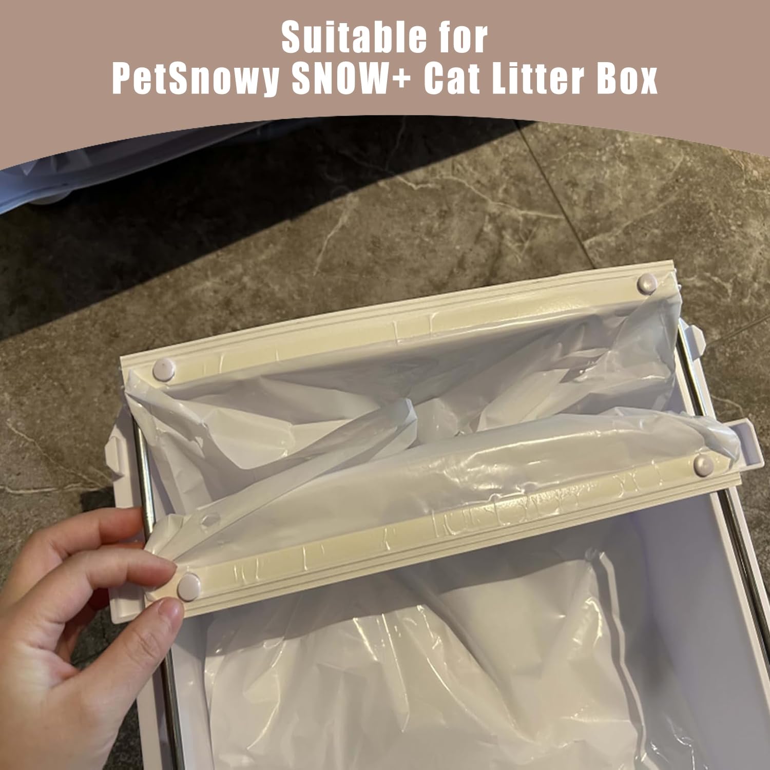 Joymiuz sacs litière PetSnowy Snow+ matériau PE durable