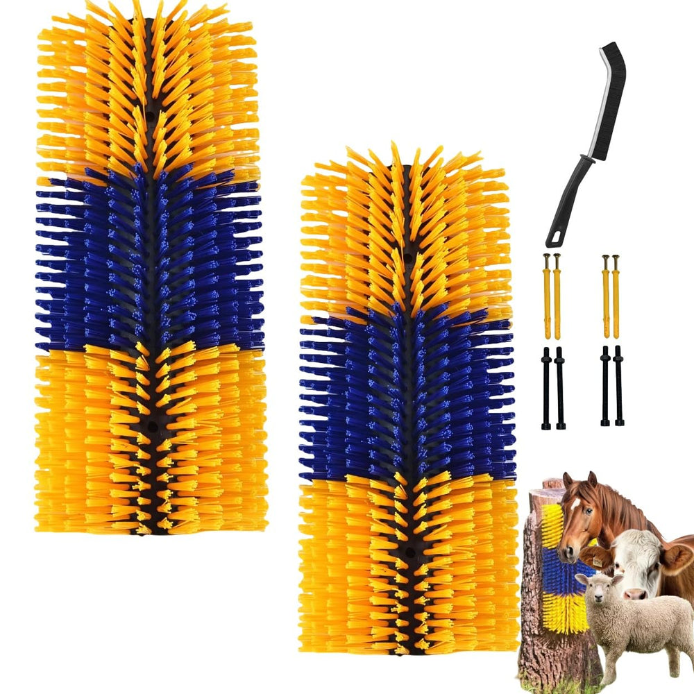 Joynny brosse-grattage élevage post: outil robuste pour calmer les irritations autour d’un poteau.