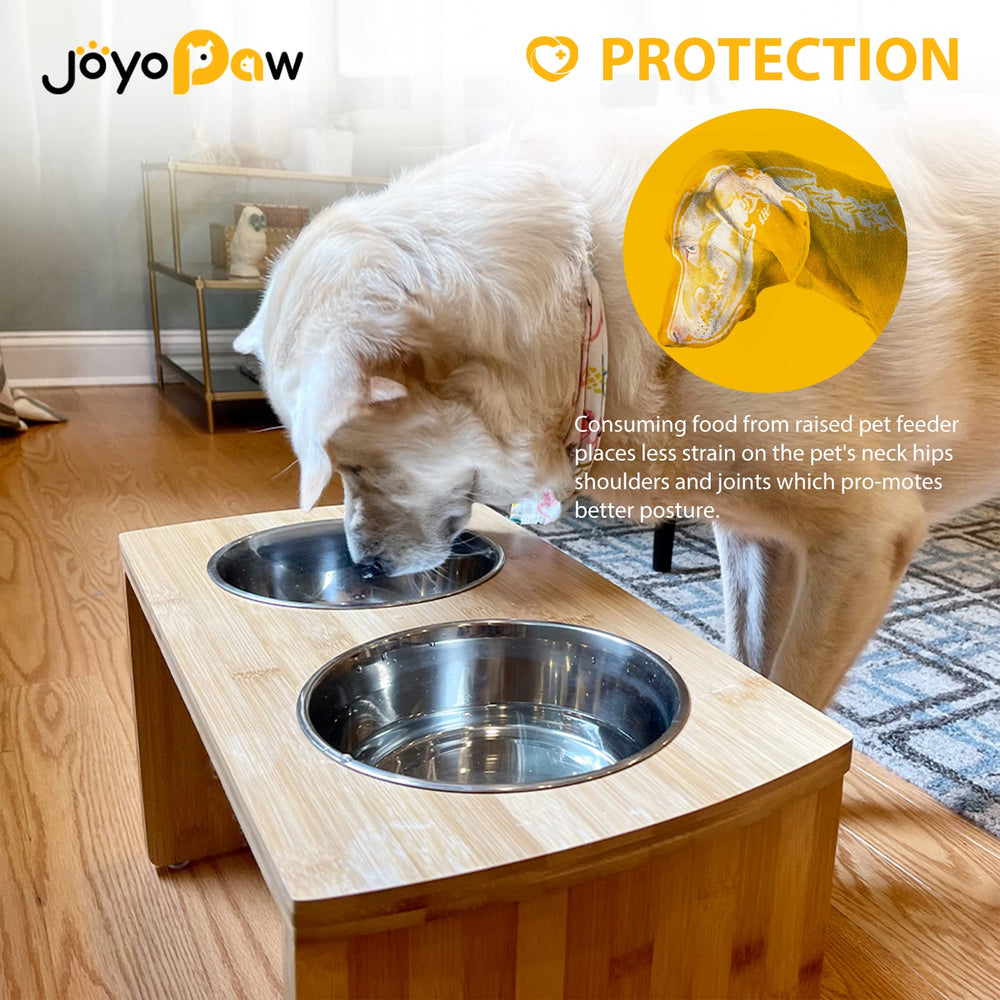 JOYOPAW: nettoyage facile grâce à des bols lavables et bois résistant