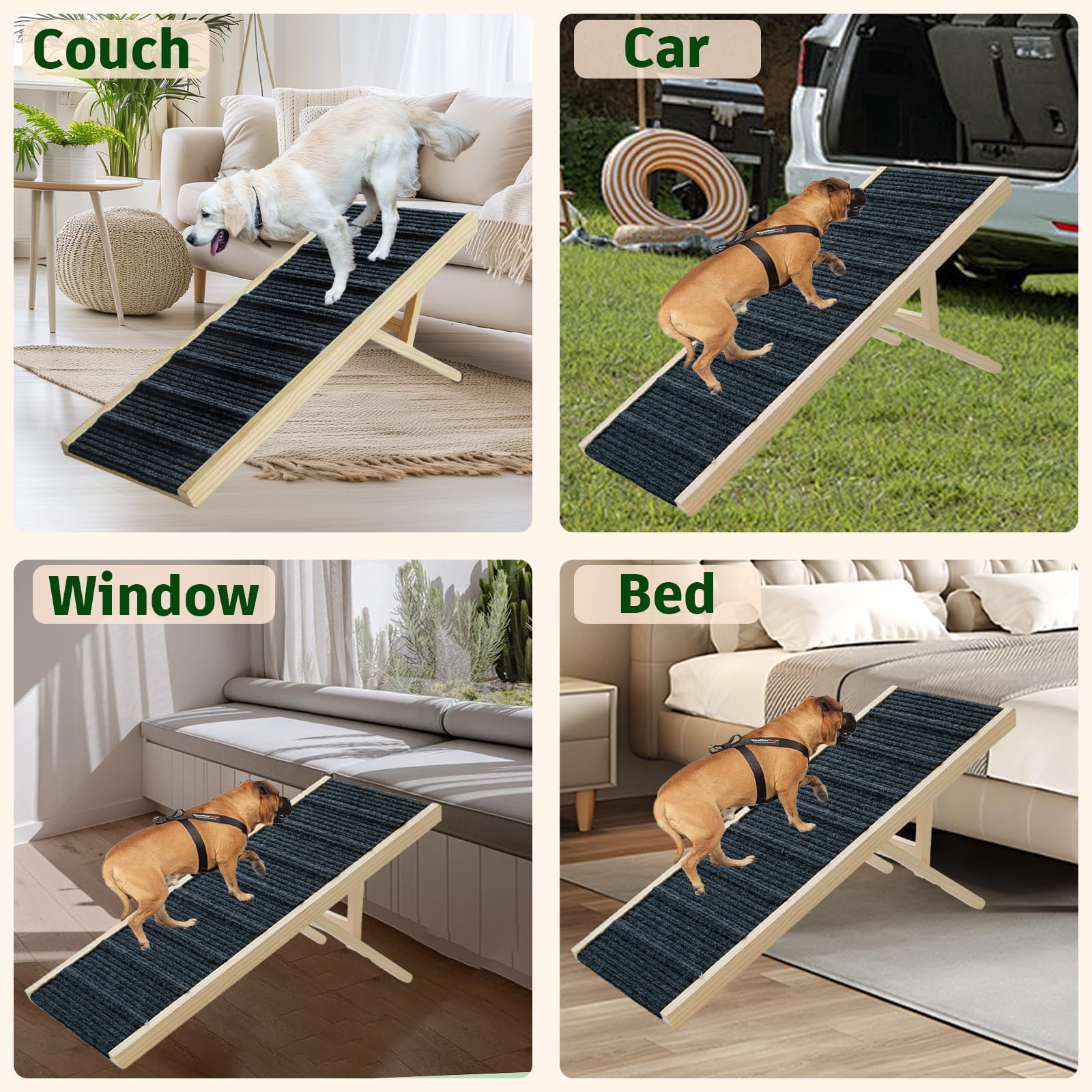 Rampe JoyPetCabin avec 8 renforts pour stabilité renforcée