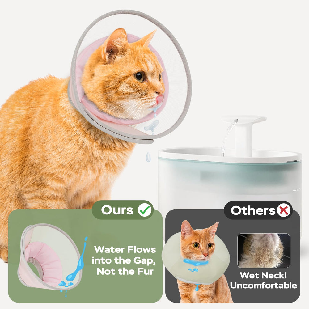 Joypig cone chat anti-lechengage apres chirurgie, design protecteur.