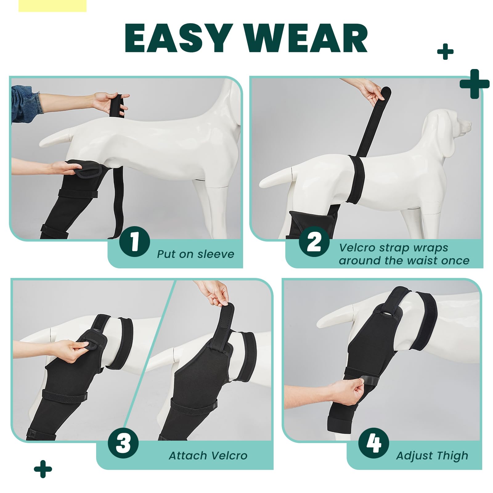 Joypig confort supérieur par rapport au cône pour chien actif.