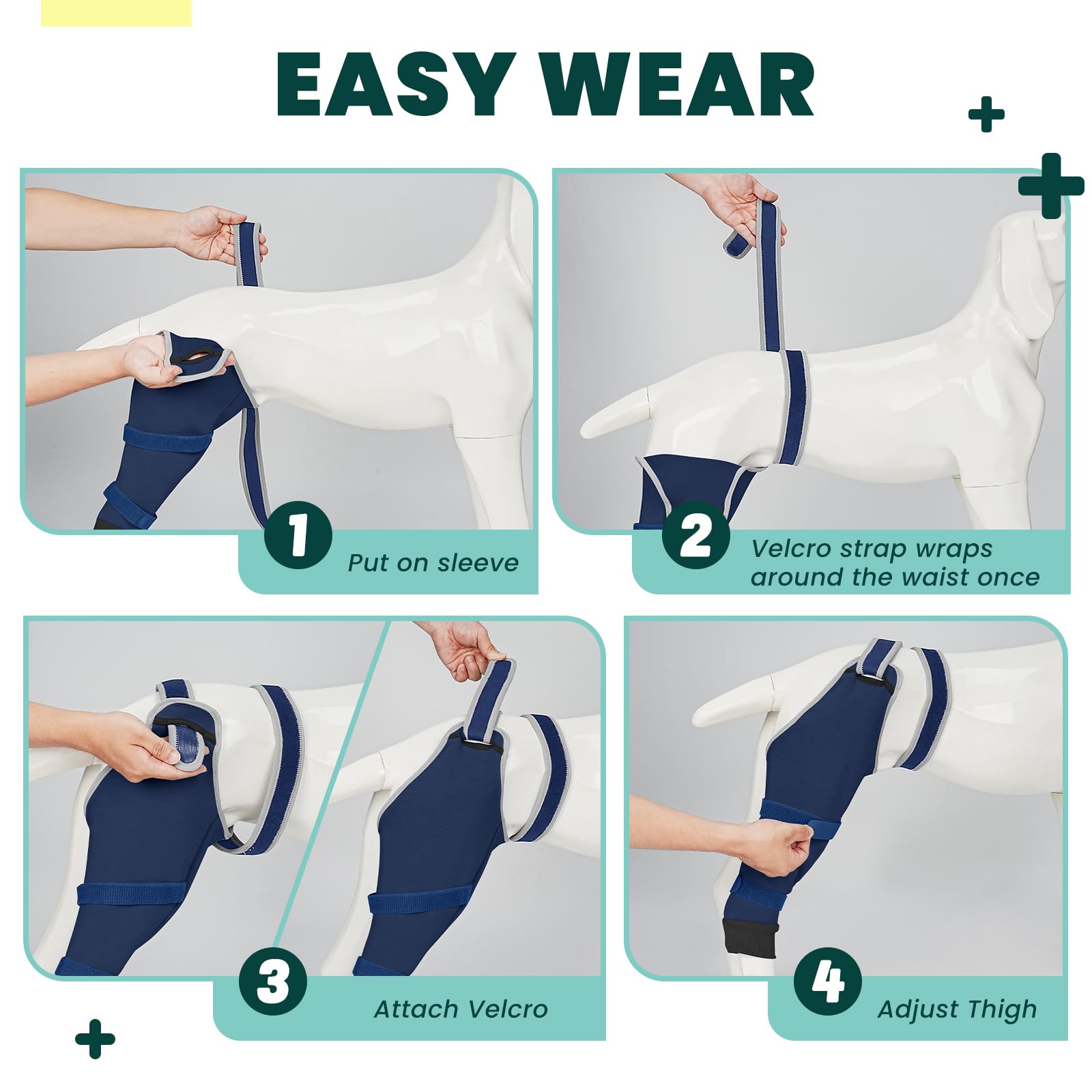 Joypig manchon patte arrière – tailles variées pour toutes les races.