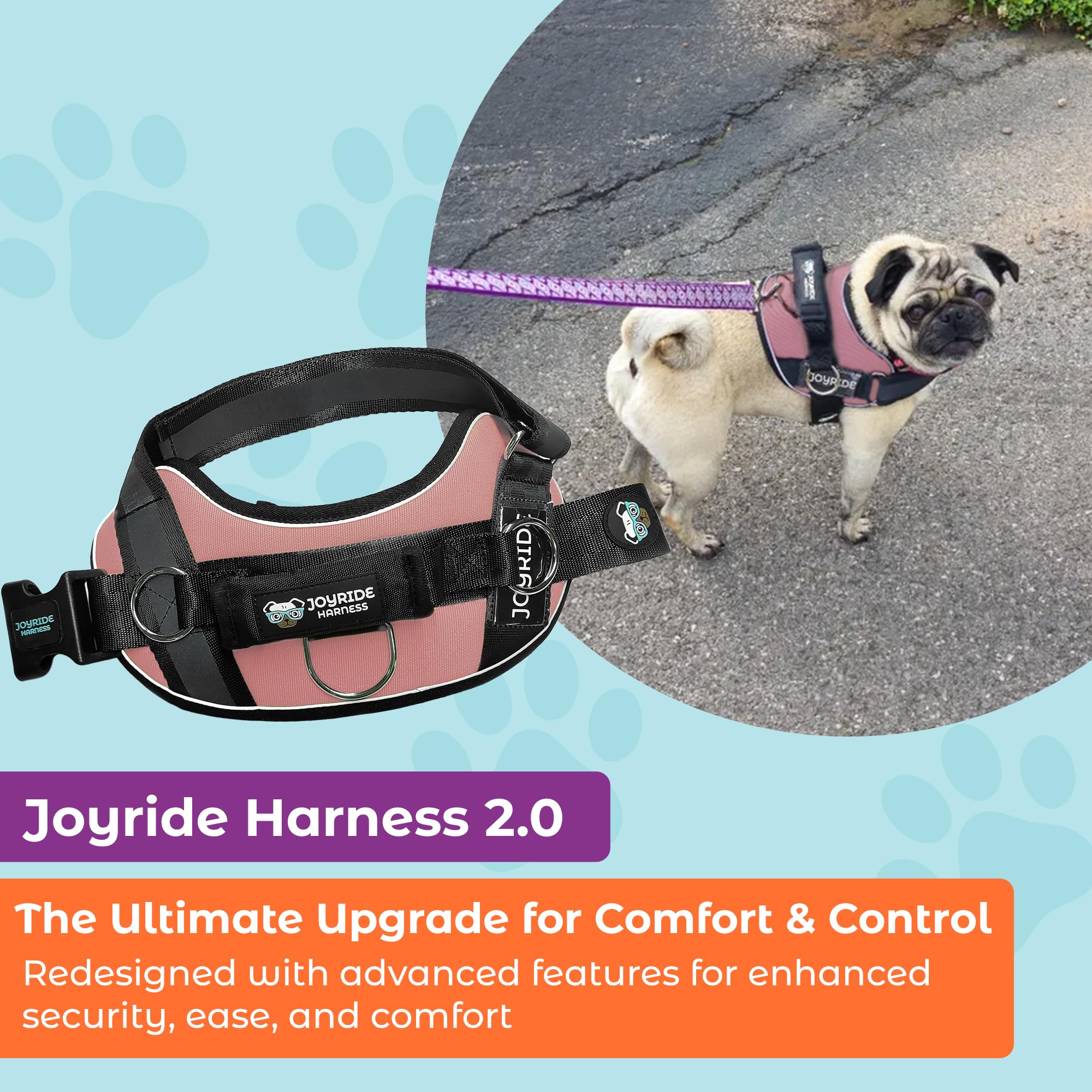 Joyride Harness 2.0 – boucle rapide facile à enfiler et retirer.
