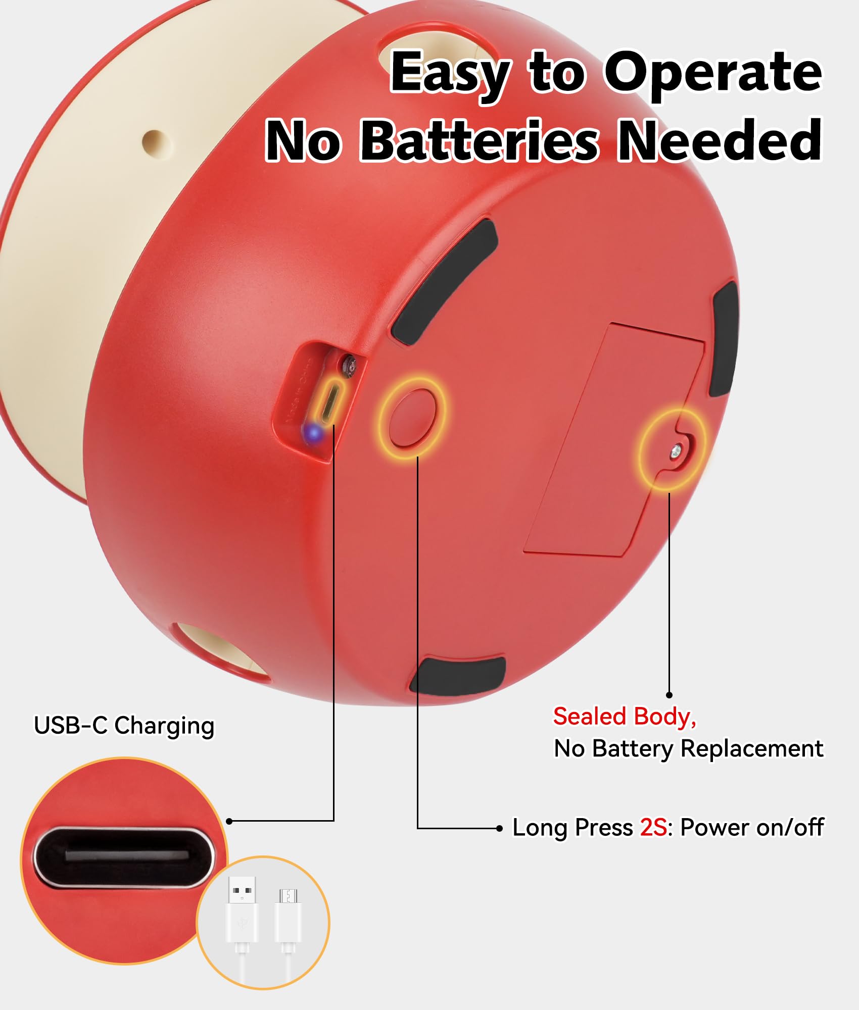 Joytale batterie-rechargeable-usb-c: autonomie longue et charge rapide.