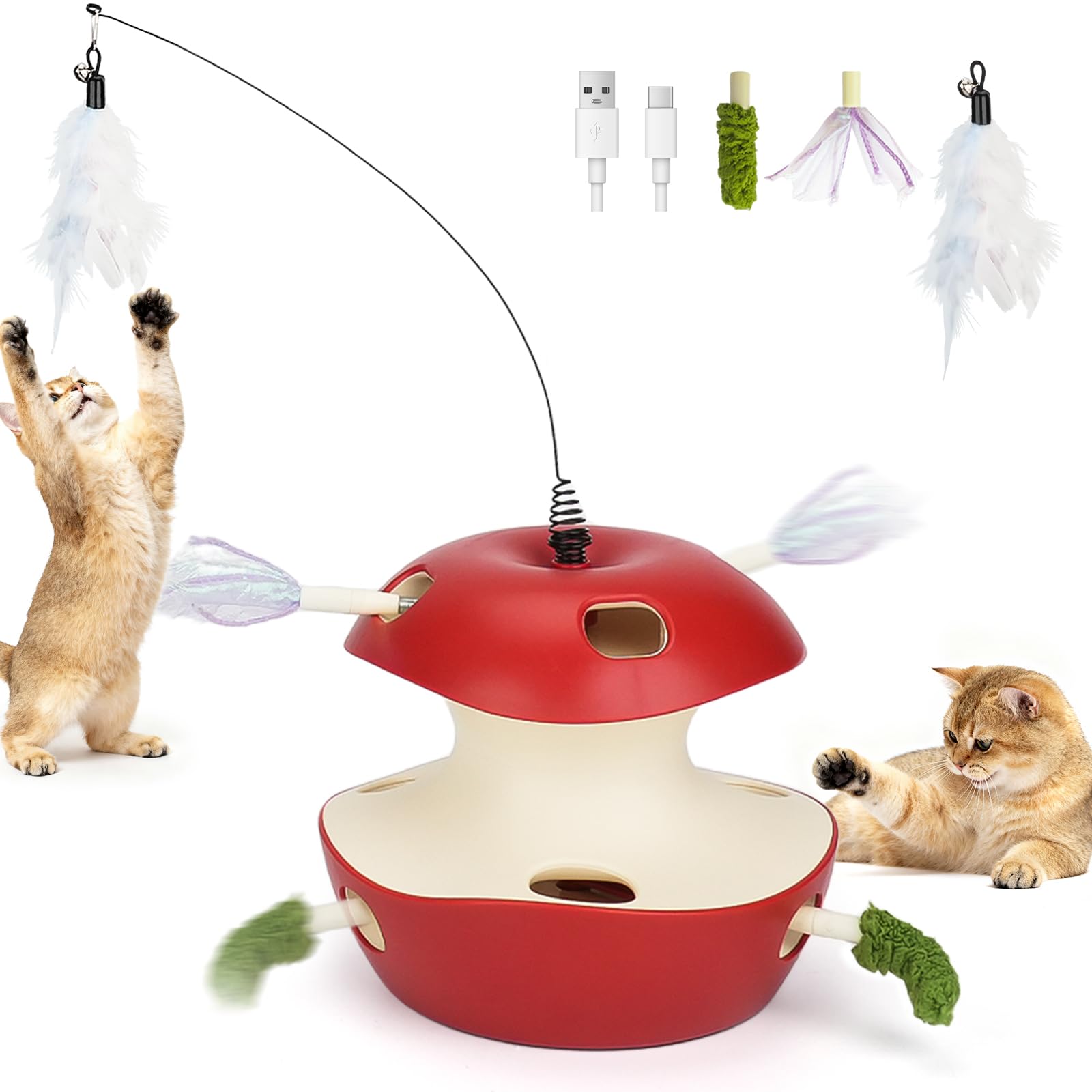 Joytale chat-jouet-interactif 10-trous: stimulation mentale et amusement durable.