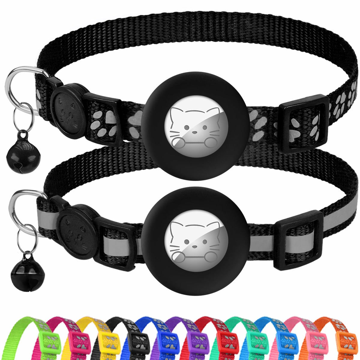 Joytale collier AirTag pour chat avec boucle sécurité et suivi en temps réel