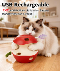 Joytale jouet-chat-teaser-plume-naturelle: accessoire teaser pour jeu interactif.