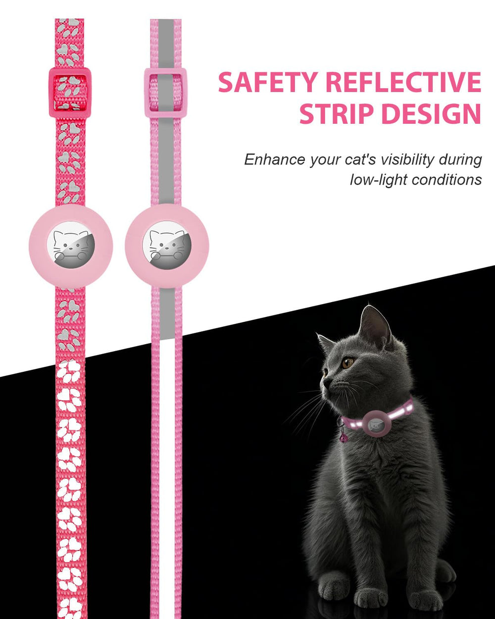 Joytale nylon durable : collier fiable pour chats actifs et curieux