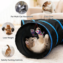 Joytale tunnel-chat double-couche résistante et nettoyage simplifié.
