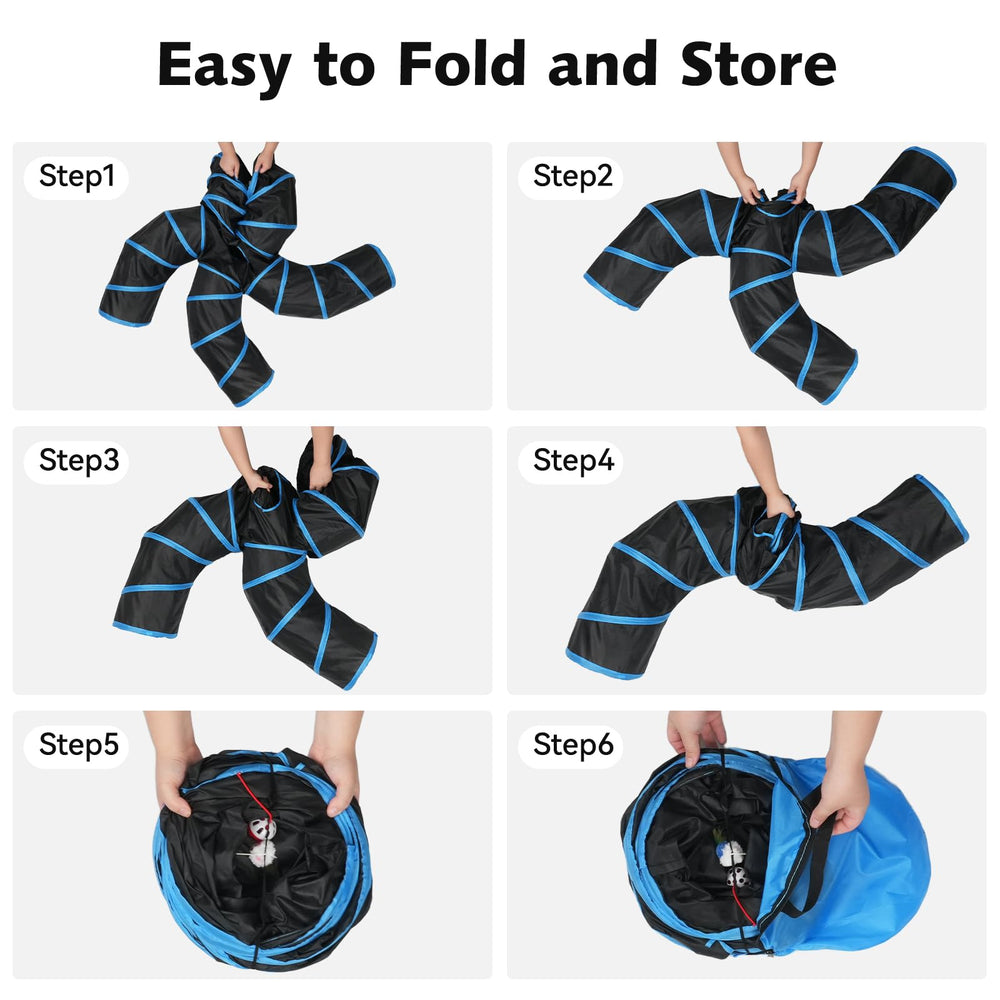 Joytale tunnel-chat pendentif-souris pour enrichment mental.