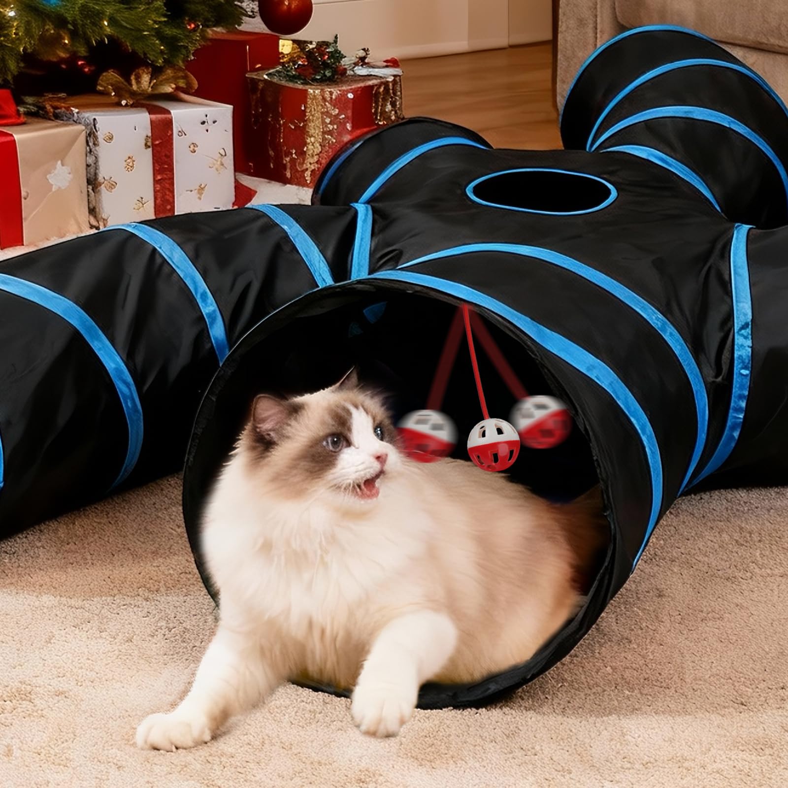 Joytale tunnel-chat transport facile et rangement pratique.