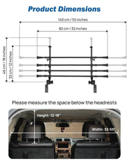Barrière JOYTUTUS pour voiture, montage sans outils et installation rapide.