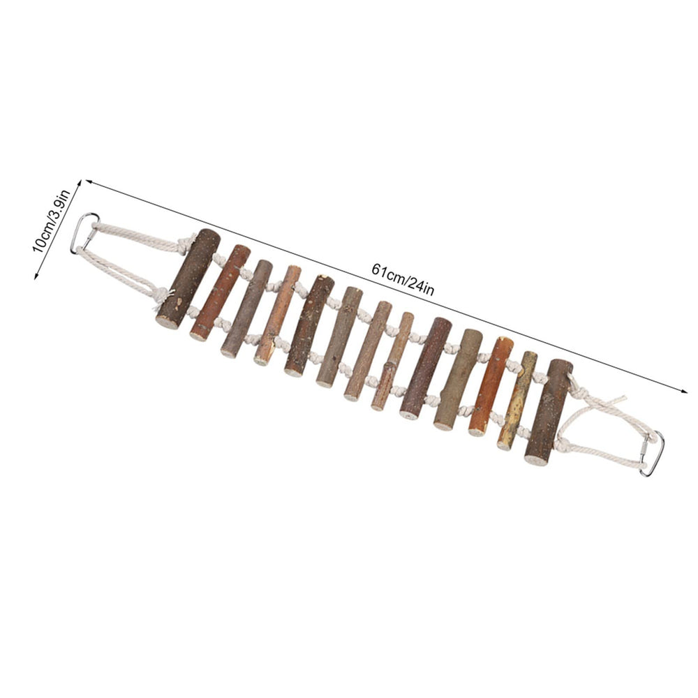 Joyzan attache cage bois naturel, sécurité et durabilité pour votre cage.