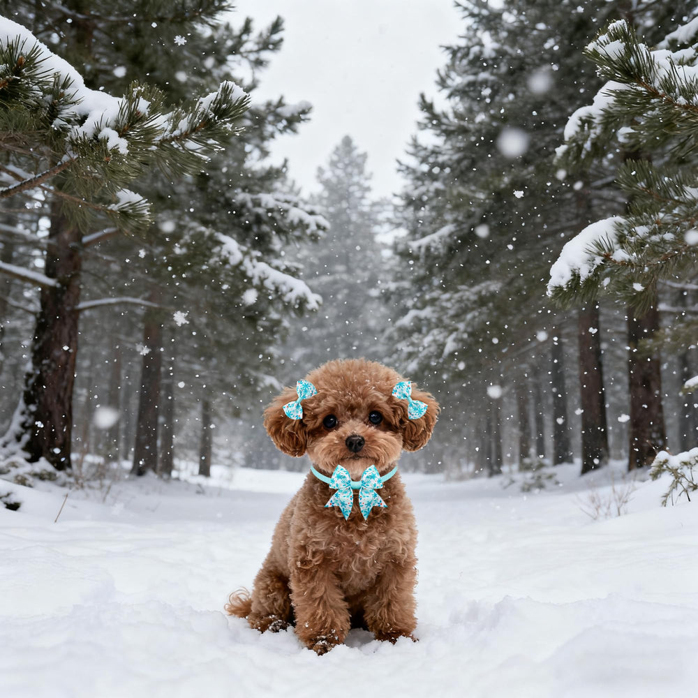 Éléments hivernaux JpGdn : flocon, bonhomme de neige et ours polaire.
