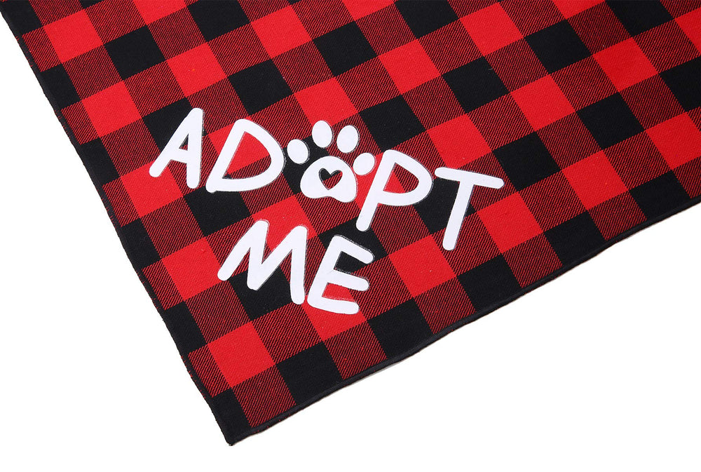 Bandana JPB pour chien plaid bleu, look ludique et assorti.