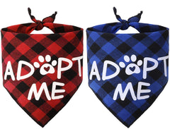 Bandana JPB pour chien plaid rouge, style festif et confortable.
