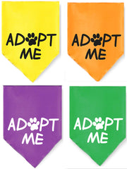 Bandanas JPB Adopt Me: ensemble de 4 couleurs pour varier le look du chien.