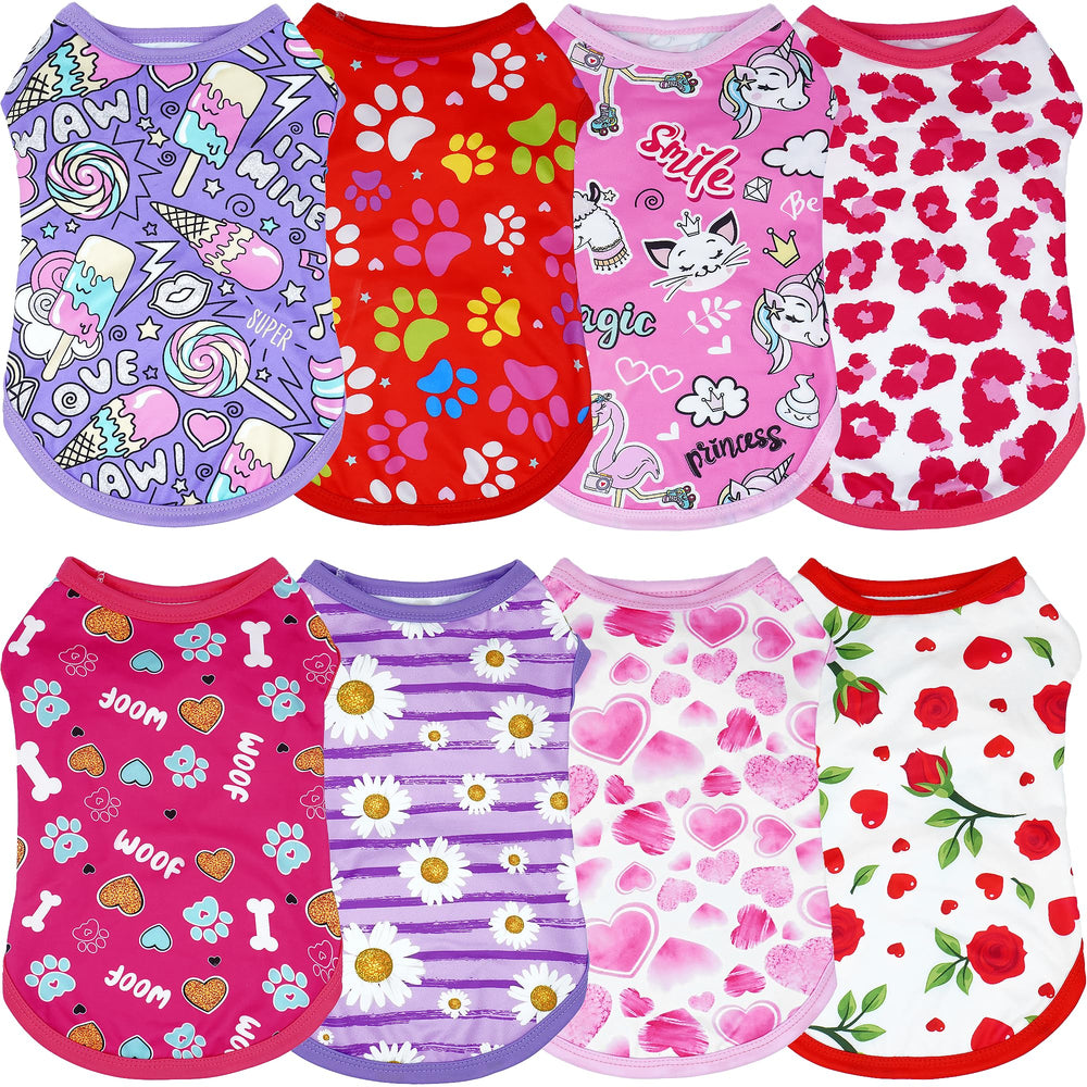 Chemise JpGdn pour chien rose vue avant, confort et liberté de mouvement