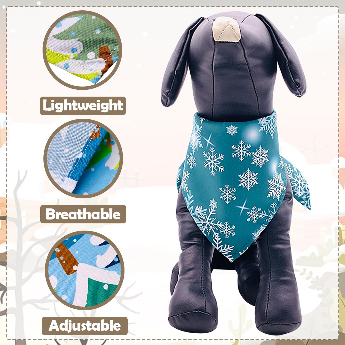 Accessoire bandana jpgdn pour sorties quotidiennes et fêtes, facile à nouer