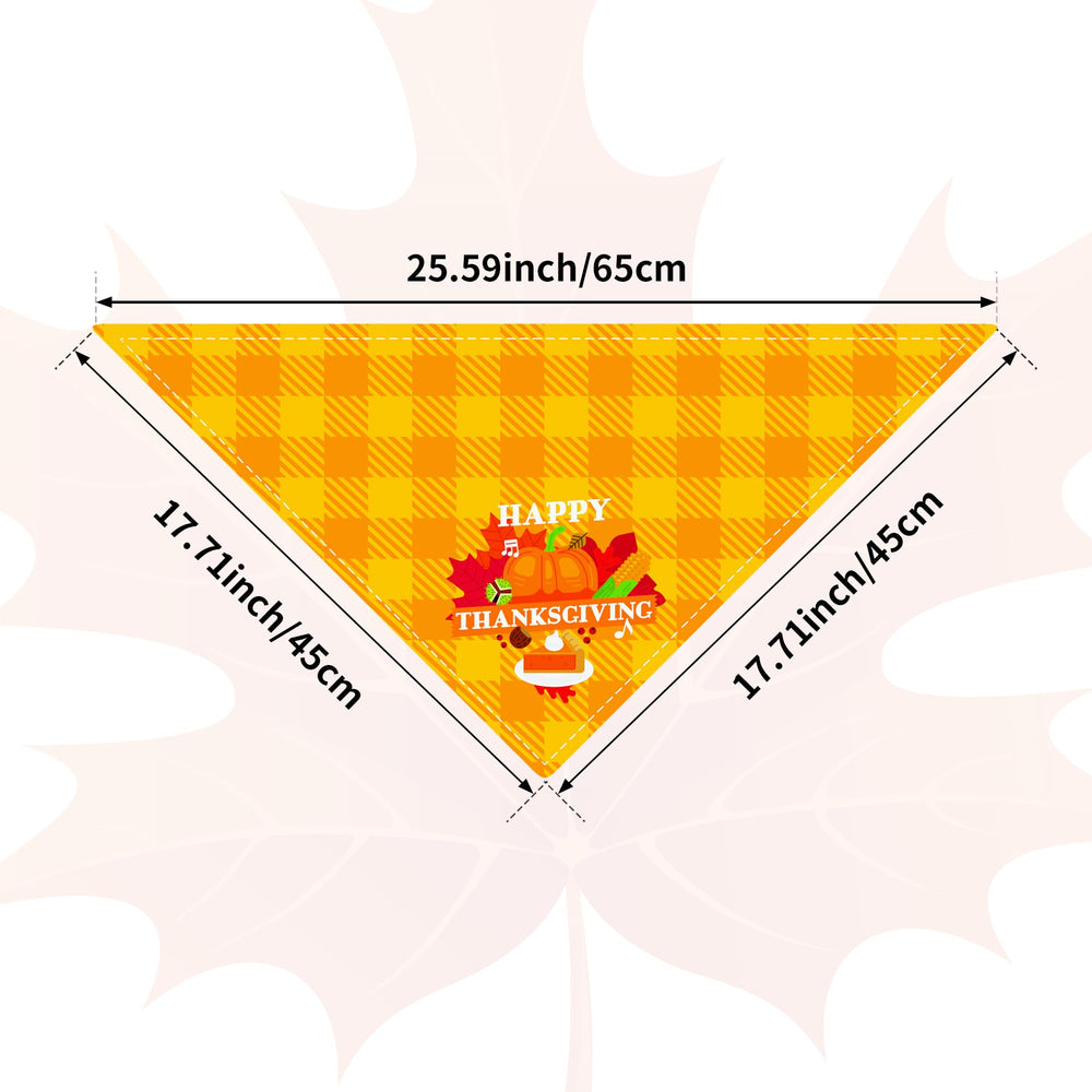 Bandana JpGdn Action de Grâce feuilles d’automne, accessoire élégant pour fêtes et rassemblements