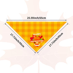 Bandana JpGdn Action de Grâce feuilles d’automne, accessoire élégant pour fêtes et rassemblements