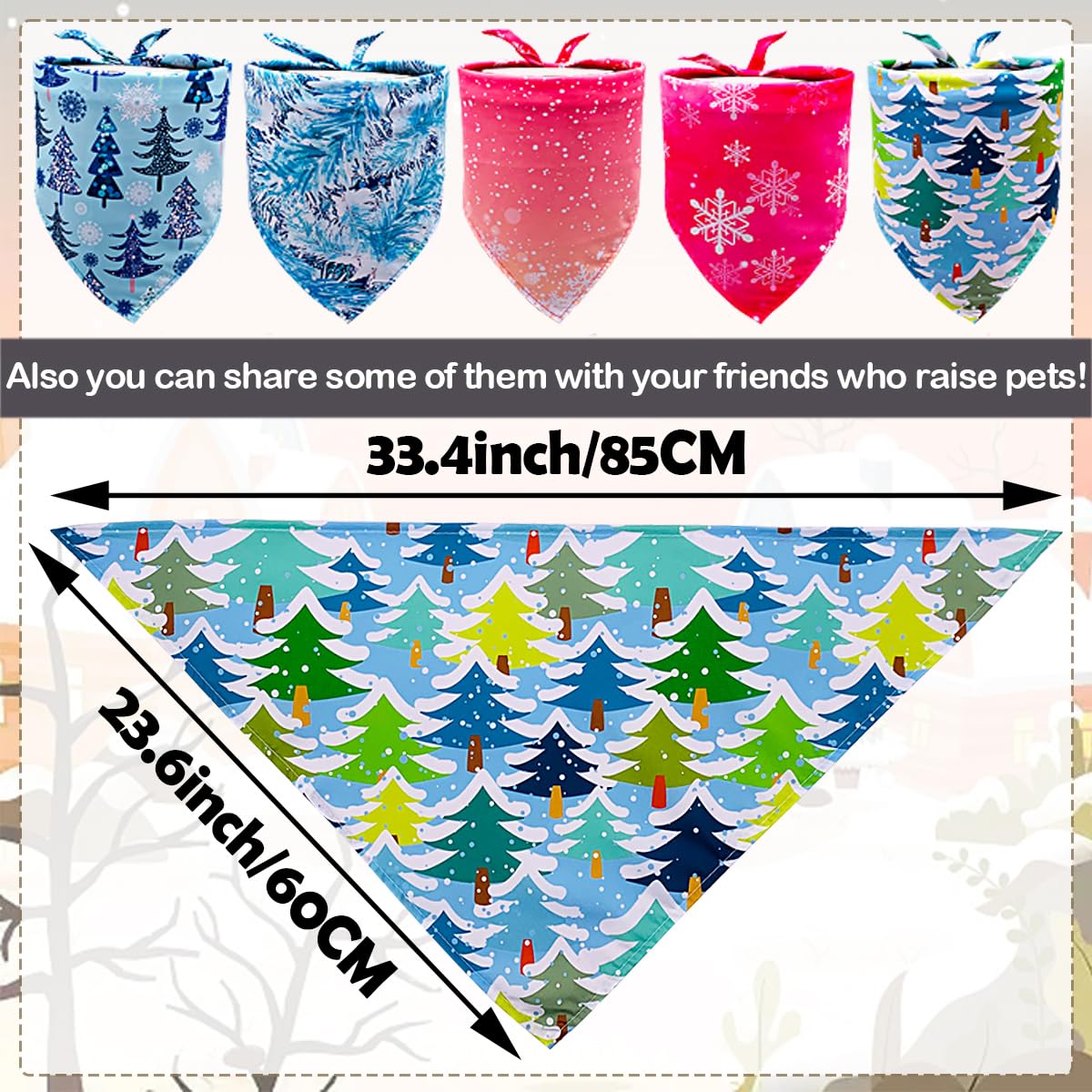 Bandana jpgdn grand format pour gros chiens, ample et distinctif