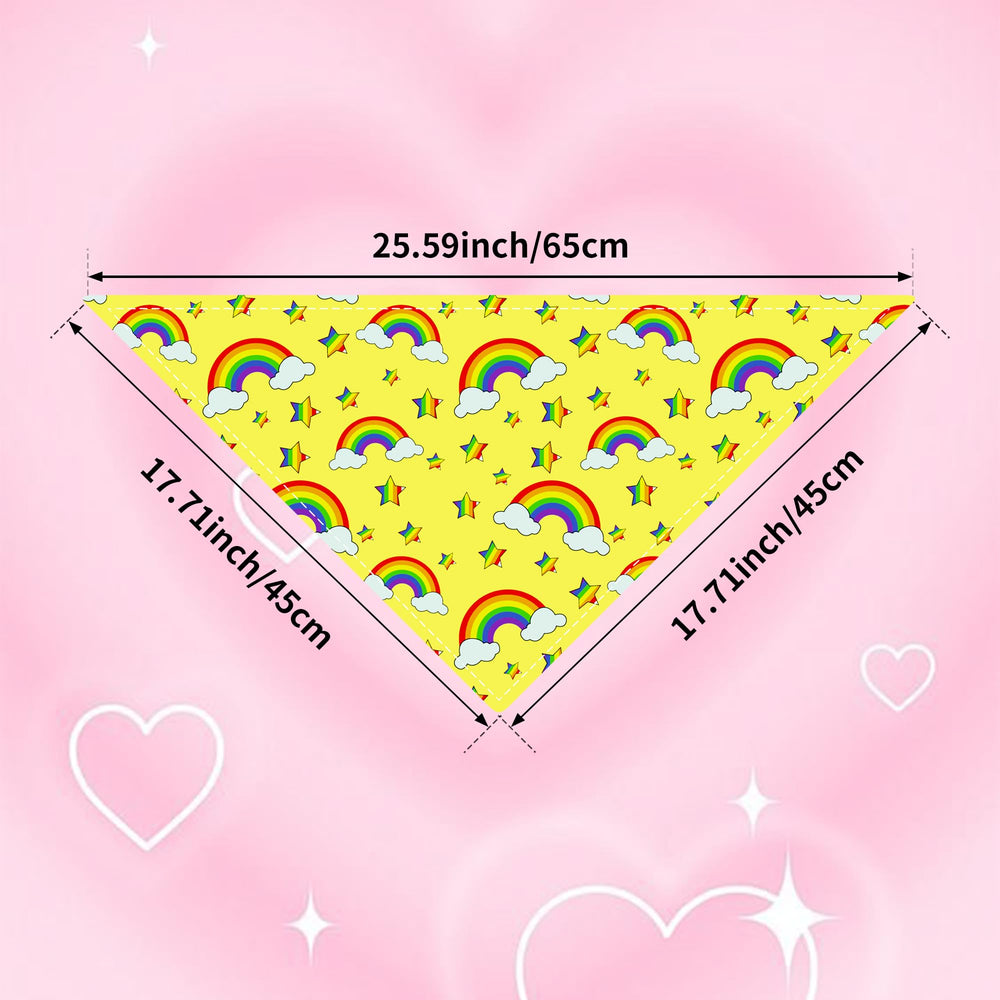 Bandana JpGdn Chien taille65x45 cm, ajustable pour petits et moyens chiens