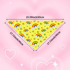 Bandana JpGdn Chien taille65x45 cm, ajustable pour petits et moyens chiens
